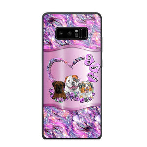 Personalized Dog Lover Sparkling Phone Case Printed 22AUG-MA25