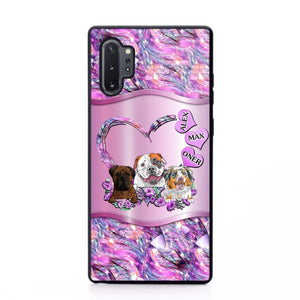 Personalized Dog Lover Sparkling Phone Case Printed 22AUG-MA25