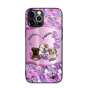 Personalized Dog Lover Sparkling Phone Case Printed 22AUG-MA25