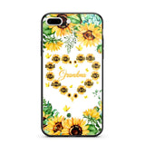 Personalized Grandma Kid Sunflower Phone Case Printed 22AUG-DT25