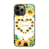 Personalized Grandma Kid Sunflower Phone Case Printed 22AUG-DT25