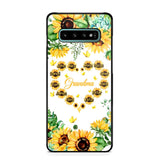 Personalized Grandma Kid Sunflower Phone Case Printed 22AUG-DT25