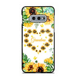 Personalized Grandma Kid Sunflower Phone Case Printed 22AUG-DT25