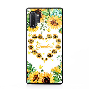 Personalized Grandma Kid Sunflower Phone Case Printed 22AUG-DT25