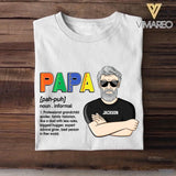 Personalized Papa Noun Informal Tshirt Printed QTDT2708