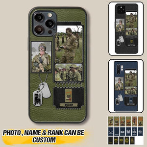 Personalized Australian Veteran/ Solider Rank Upload Photo Phonecase 3D Printed QTVQ2708