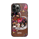 Personalized Flower Dog Phonecase 3D Printed NQDT2608