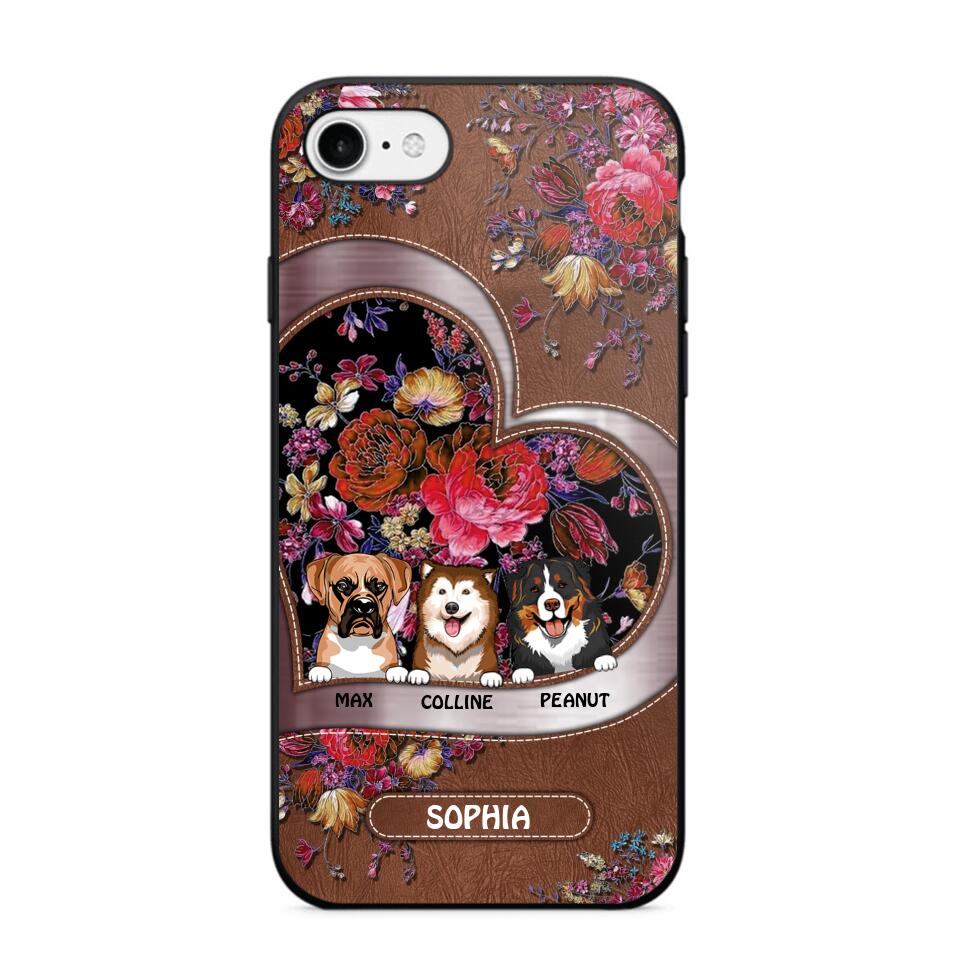 Personalized Flower Dog Phonecase 3D Printed NQDT2608