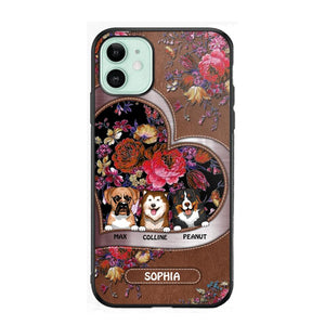 Personalized Flower Dog Phonecase 3D Printed NQDT2608