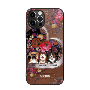 Personalized Flower Dog Phonecase 3D Printed NQDT2608