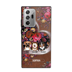 Personalized Flower Dog Phonecase 3D Printed NQDT2608