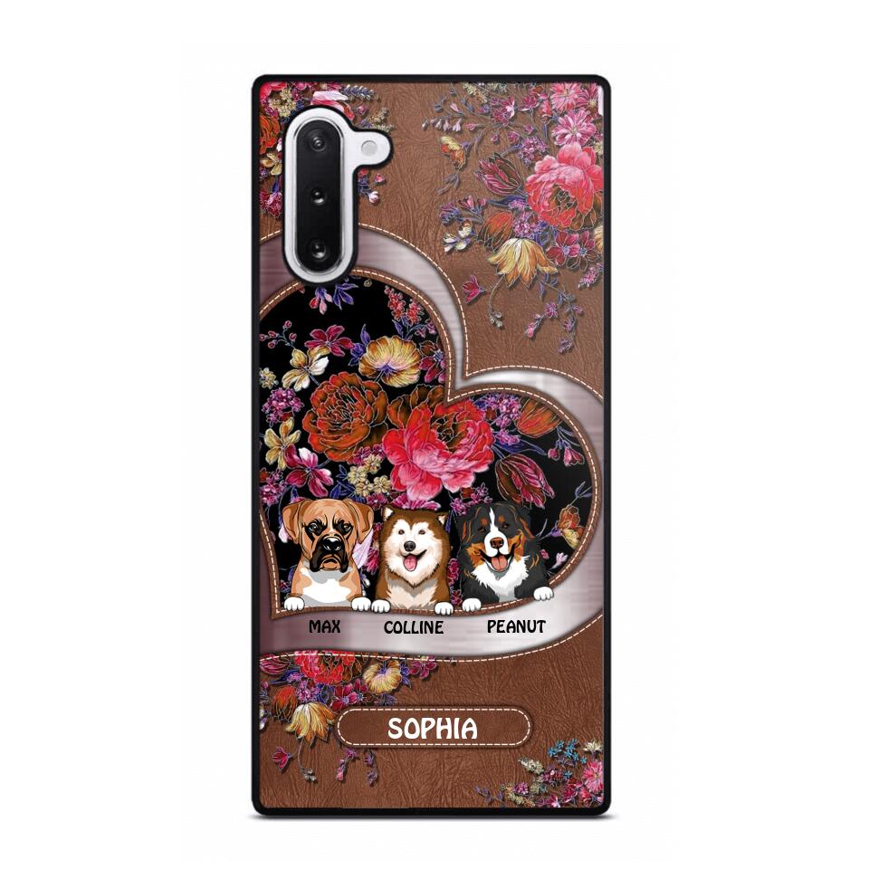 Personalized Flower Dog Phonecase 3D Printed NQDT2608