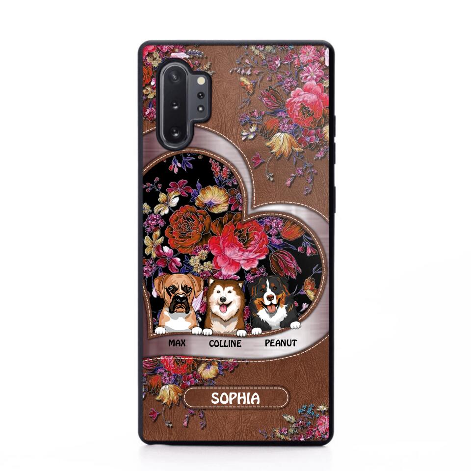 Personalized Flower Dog Phonecase 3D Printed NQDT2608