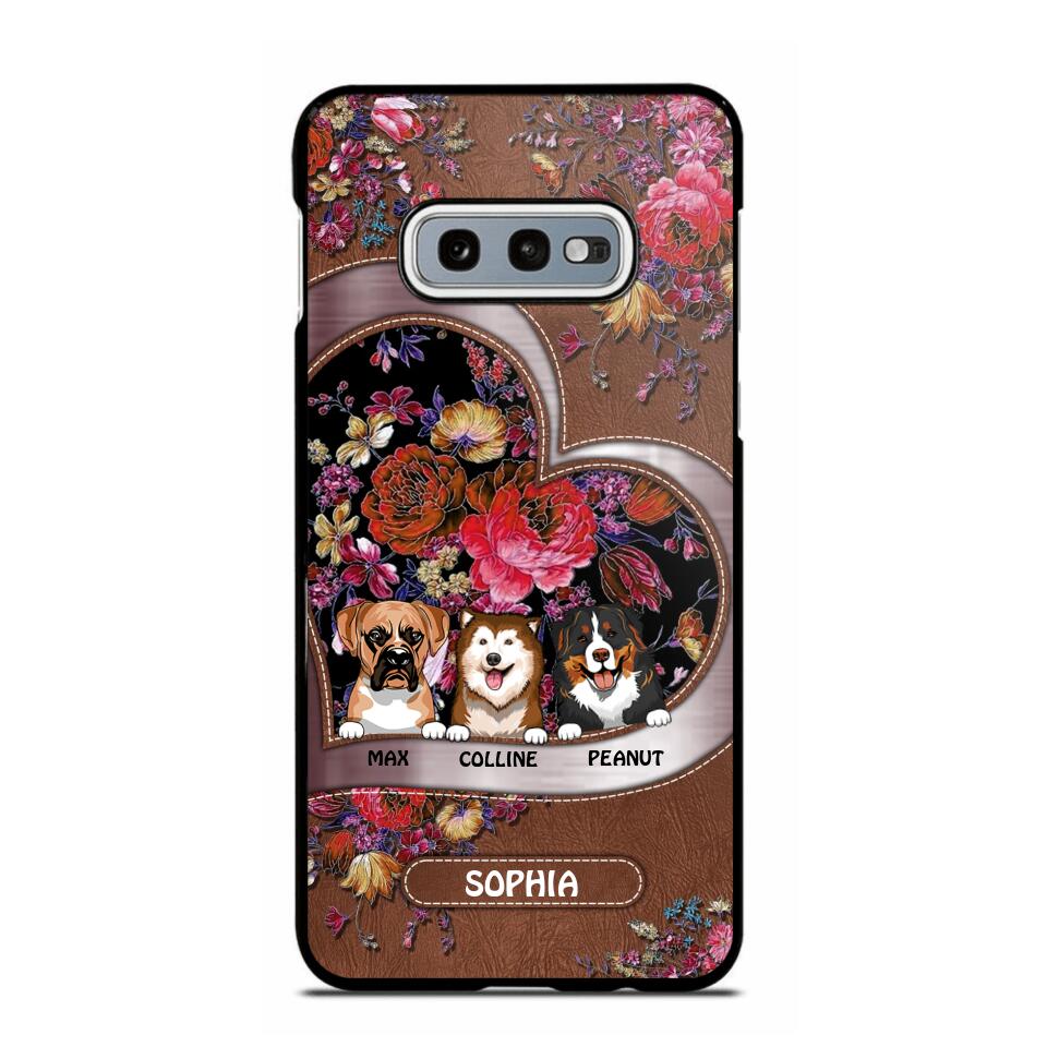 Personalized Flower Dog Phonecase 3D Printed NQDT2608