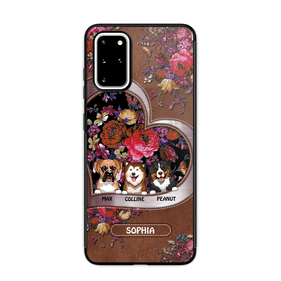 Personalized Flower Dog Phonecase 3D Printed NQDT2608