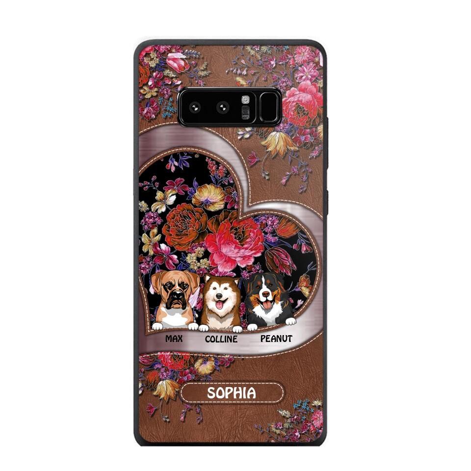 Personalized Flower Dog Phonecase 3D Printed NQDT2608