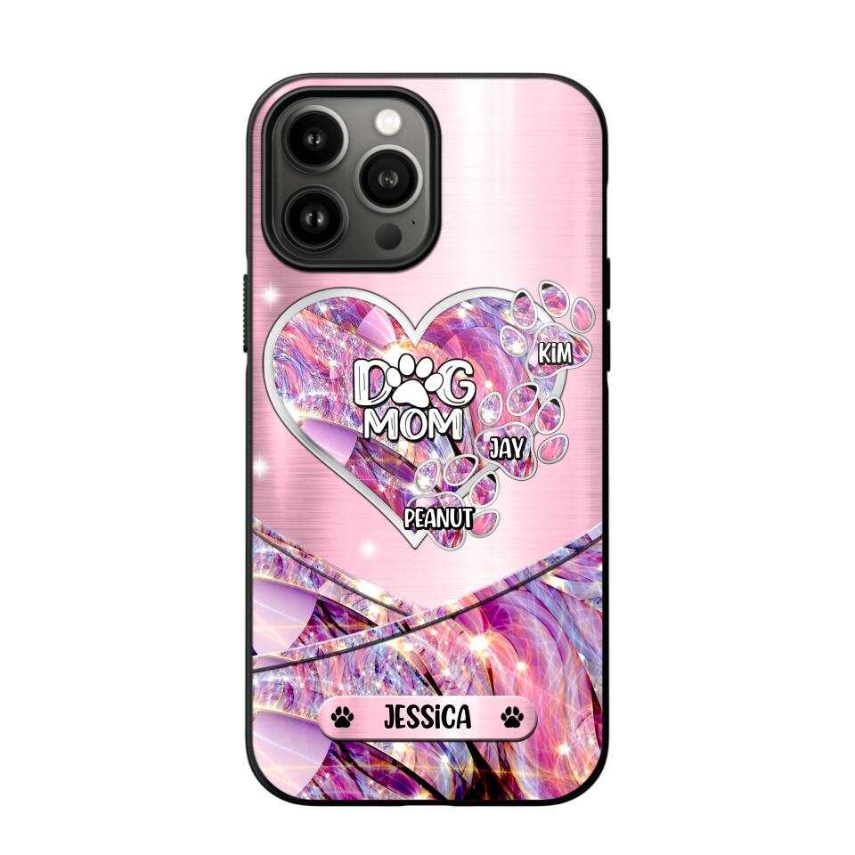 Personalized Heart Dog Mom Phonecase 3D Printed NQDT2708