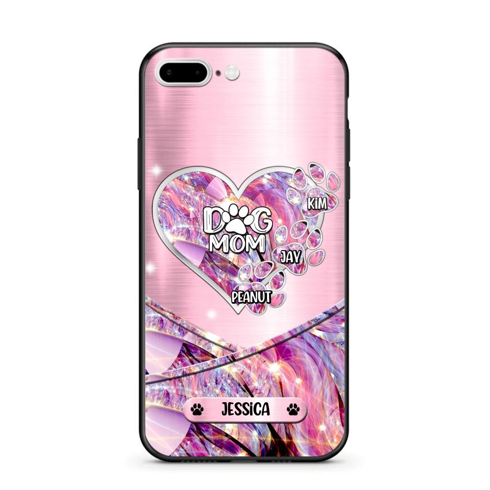 Personalized Heart Dog Mom Phonecase 3D Printed NQDT2708