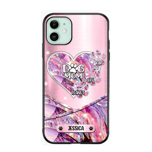 Personalized Heart Dog Mom Phonecase 3D Printed NQDT2708