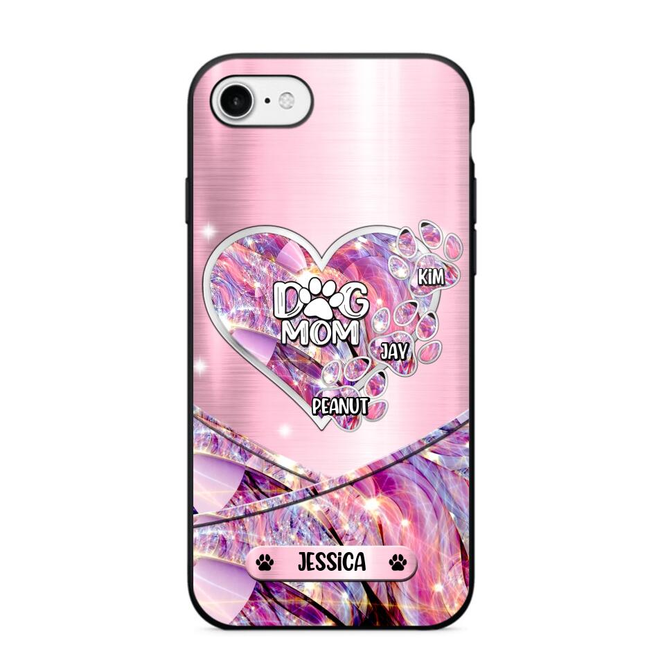 Personalized Heart Dog Mom Phonecase 3D Printed NQDT2708