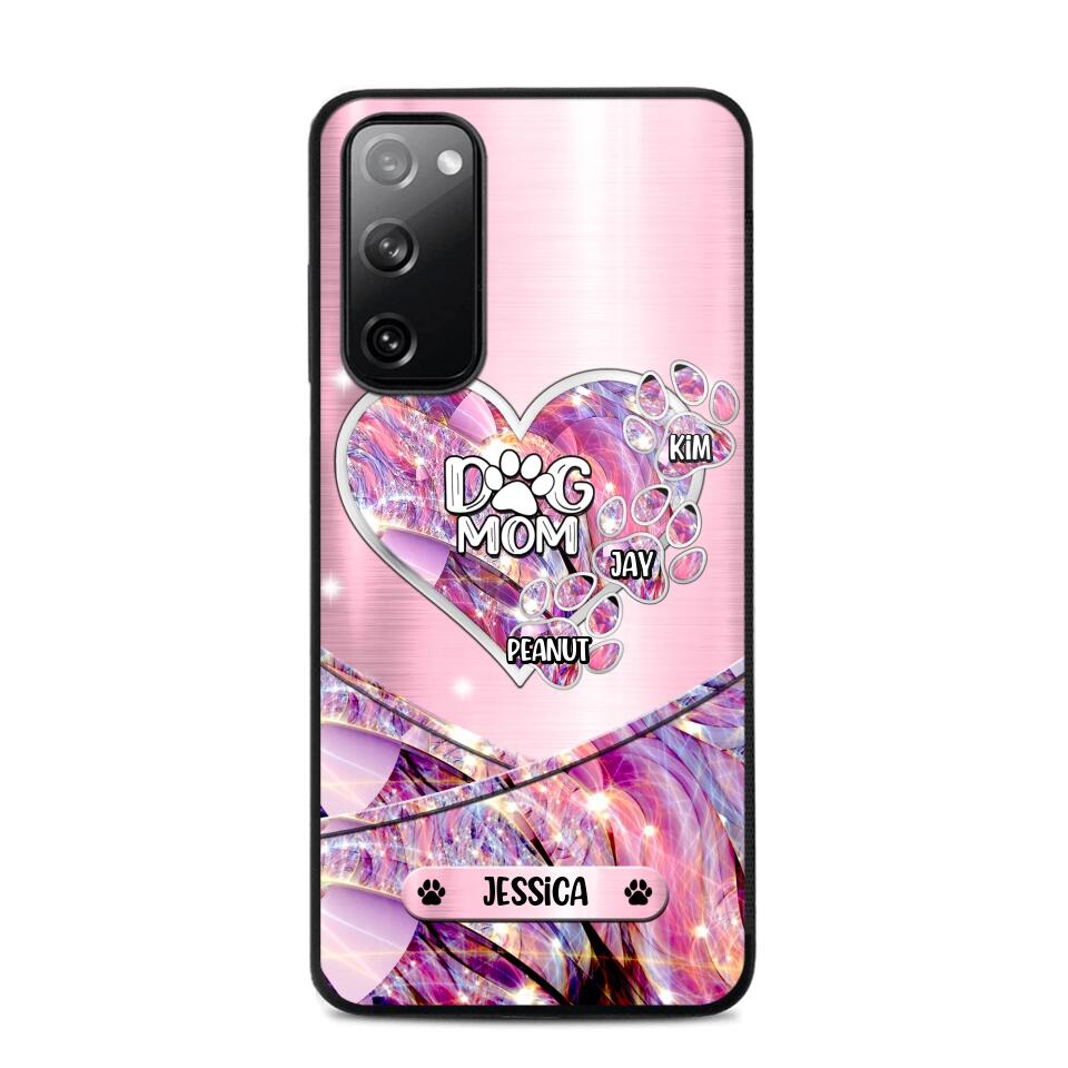 Personalized Heart Dog Mom Phonecase 3D Printed NQDT2708