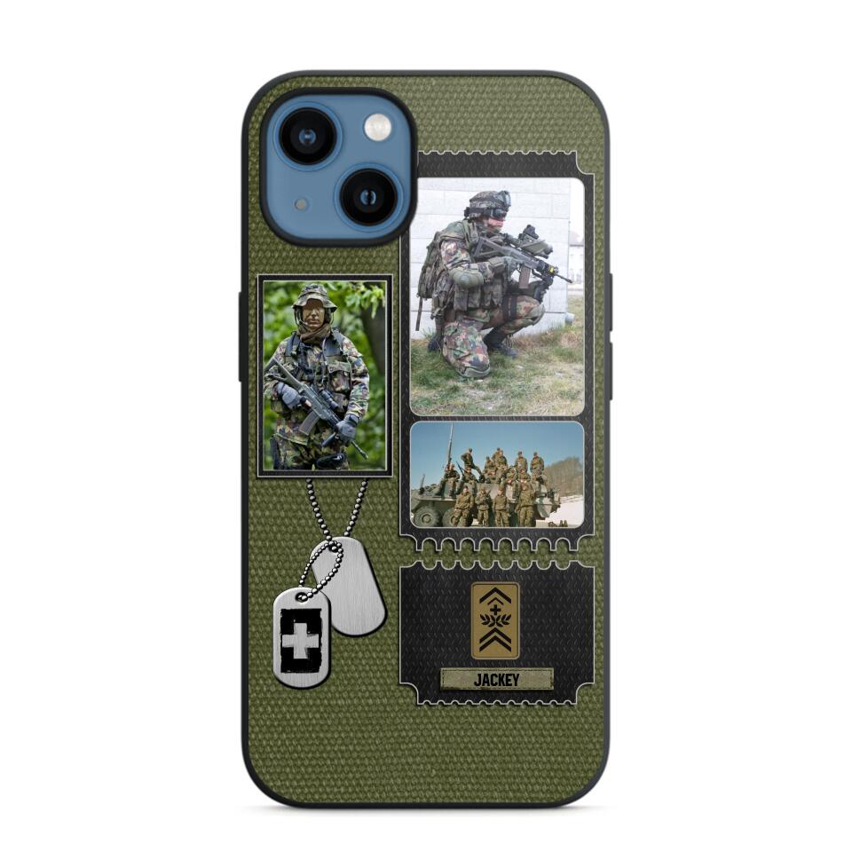 Personalized Swiss Veteran/ Solider Rank Upload Photo Phonecase 3D Printed QTVQ2708