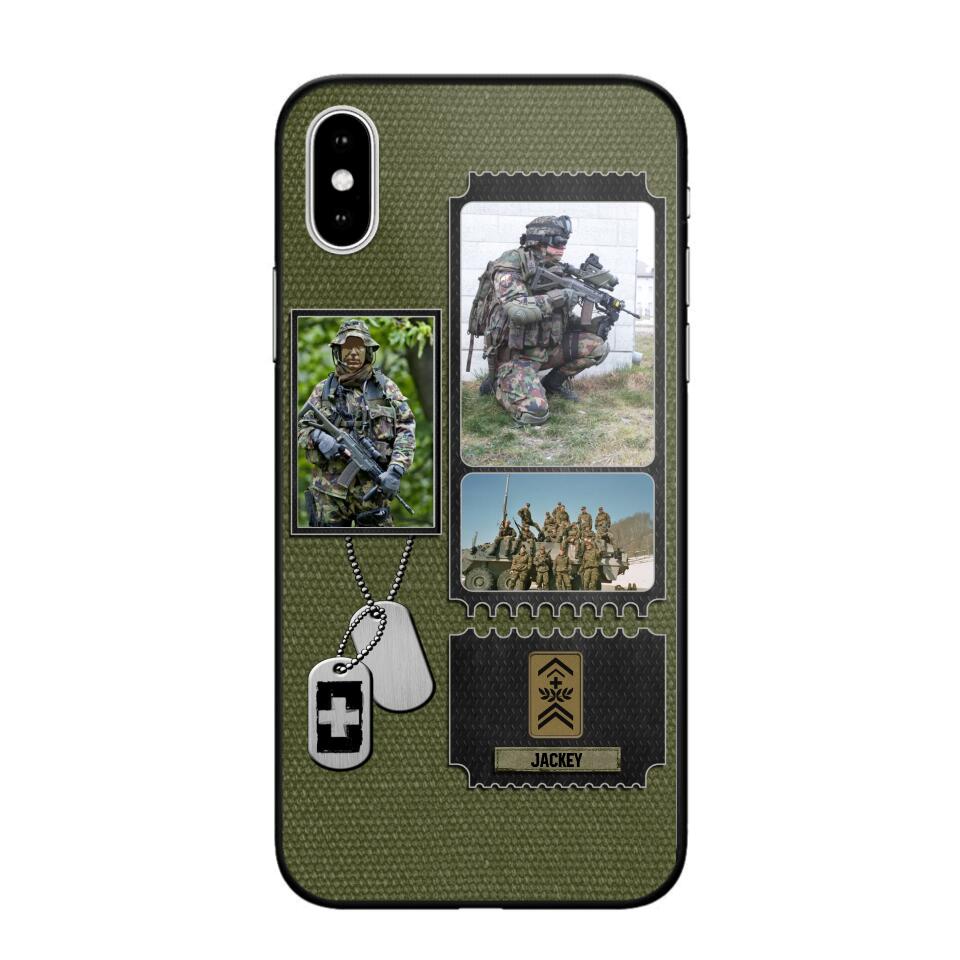 Personalized Swiss Veteran/ Solider Rank Upload Photo Phonecase 3D Printed QTVQ2708