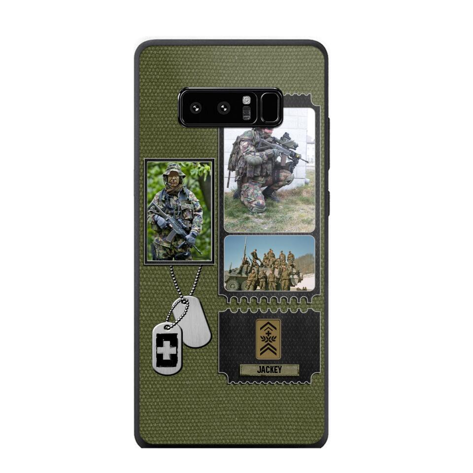 Personalized Swiss Veteran/ Solider Rank Upload Photo Phonecase 3D Printed QTVQ2708