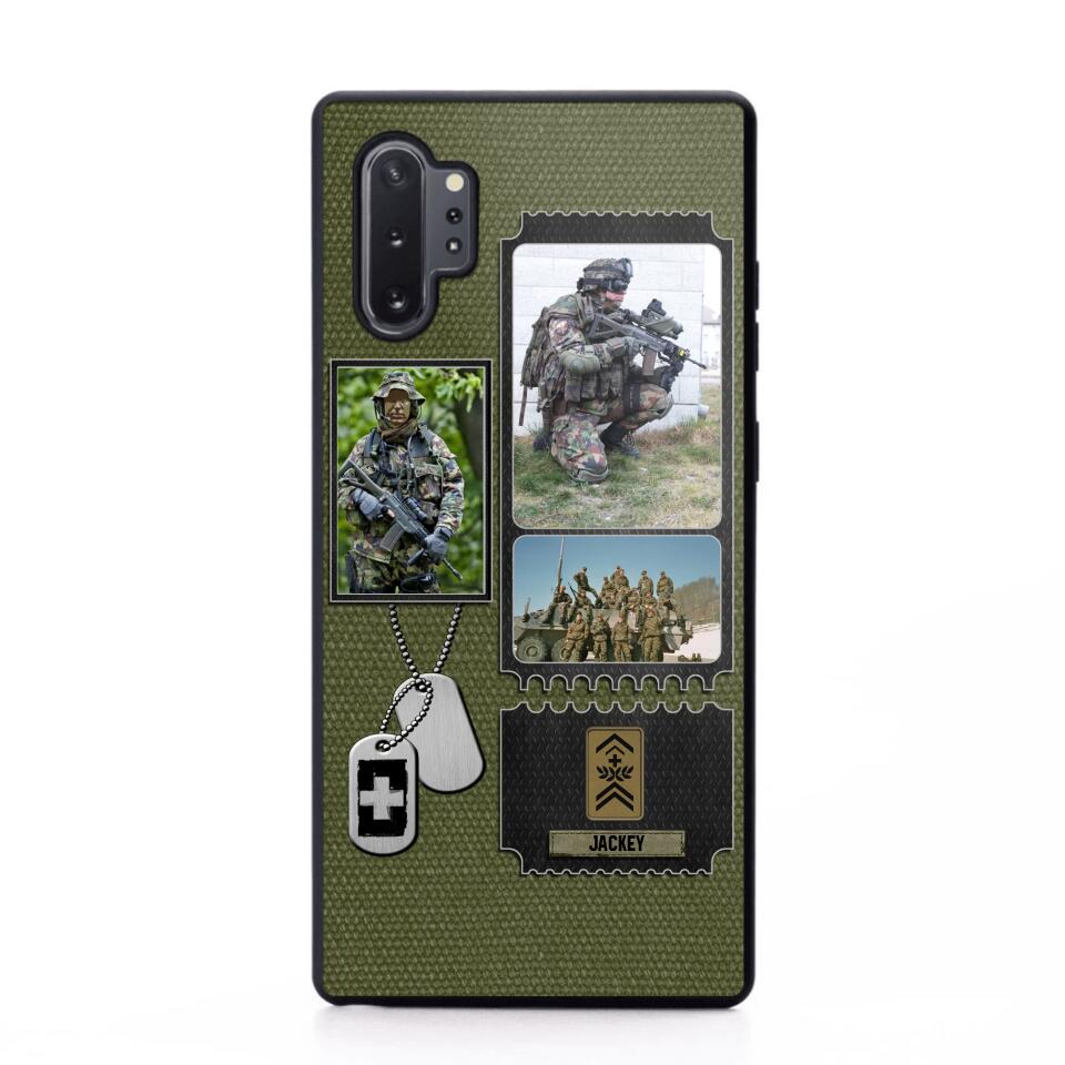 Personalized Swiss Veteran/ Solider Rank Upload Photo Phonecase 3D Printed QTVQ2708