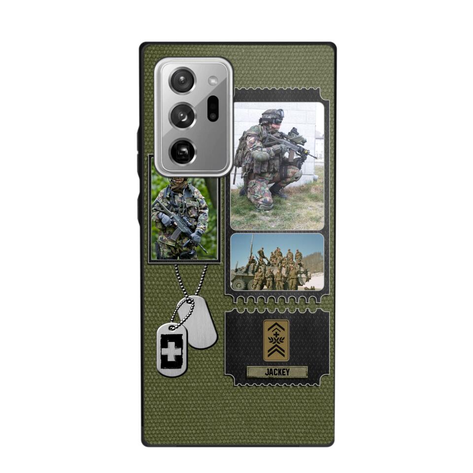 Personalized Swiss Veteran/ Solider Rank Upload Photo Phonecase 3D Printed QTVQ2708