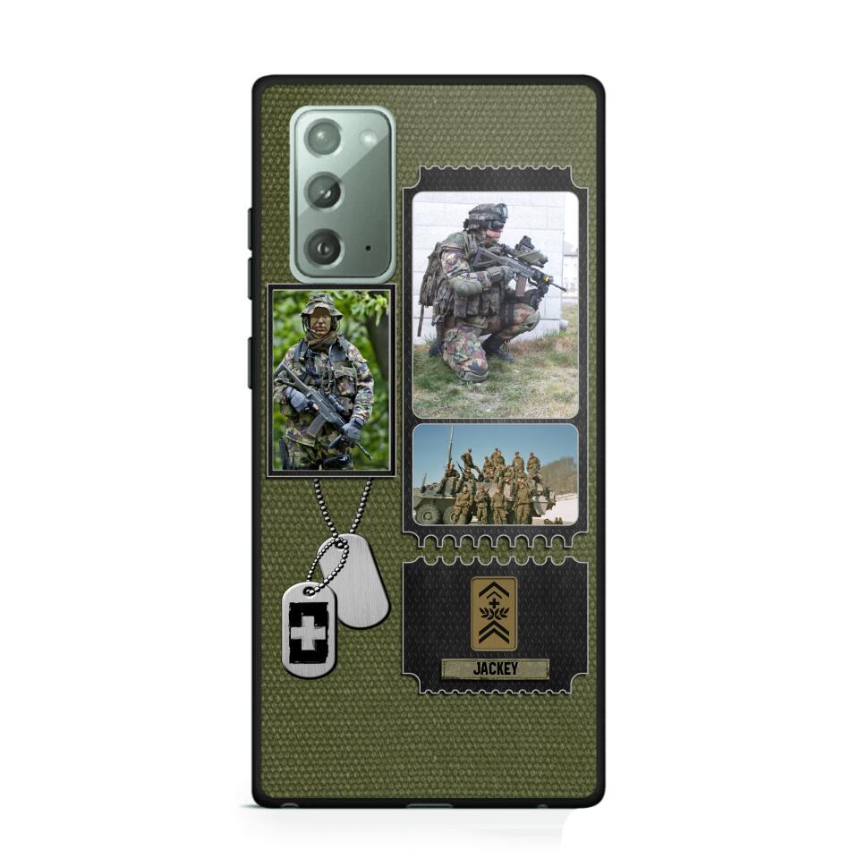 Personalized Swiss Veteran/ Solider Rank Upload Photo Phonecase 3D Printed QTVQ2708