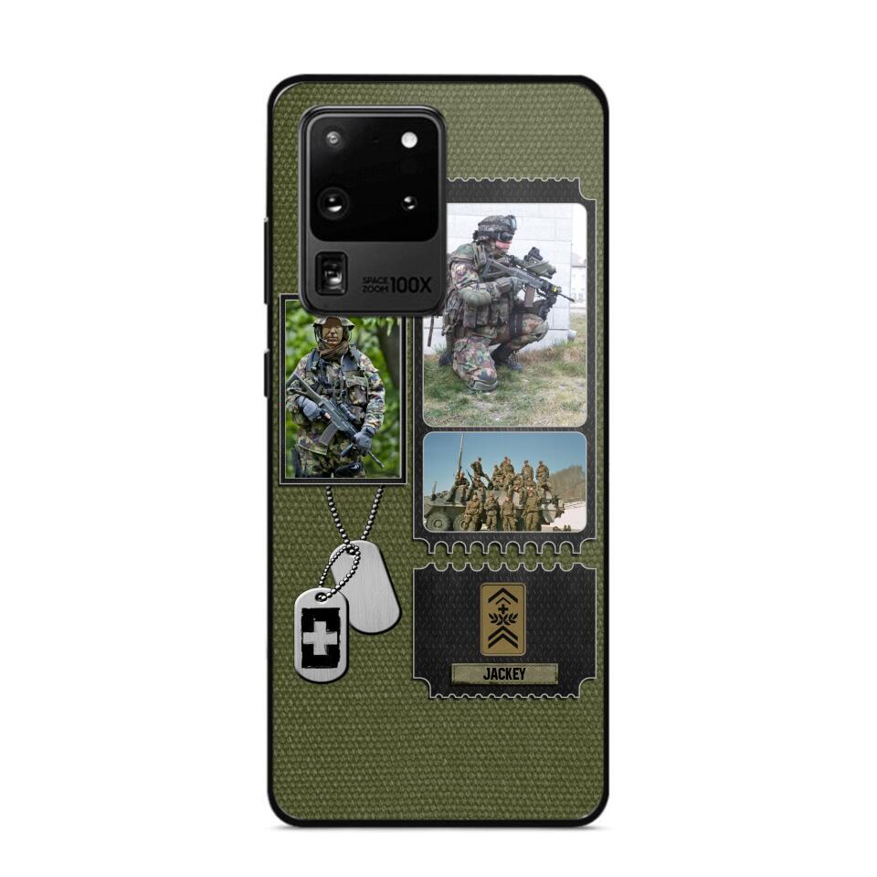 Personalized Swiss Veteran/ Solider Rank Upload Photo Phonecase 3D Printed QTVQ2708