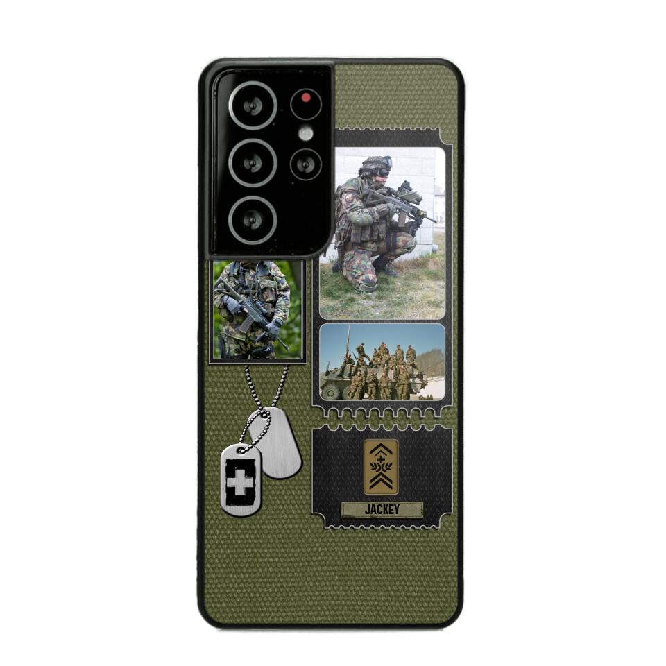 Personalized Swiss Veteran/ Solider Rank Upload Photo Phonecase 3D Printed QTVQ2708