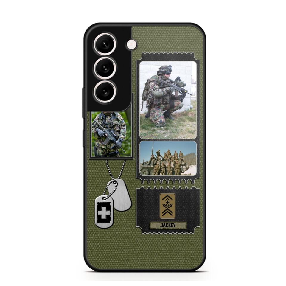 Personalized Swiss Veteran/ Solider Rank Upload Photo Phonecase 3D Printed QTVQ2708