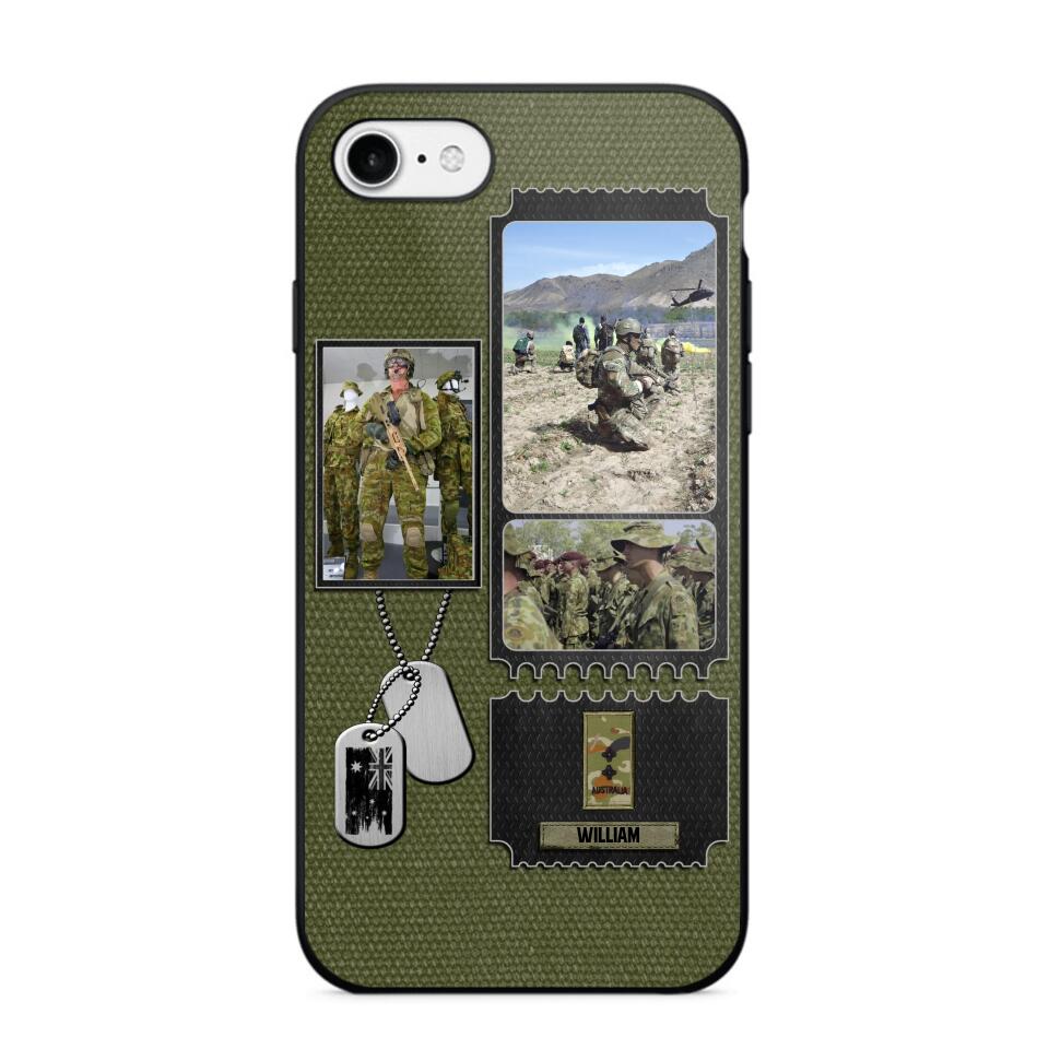 Personalized Australian Veteran/ Solider Rank Upload Photo Phonecase 3D Printed QTVQ2708