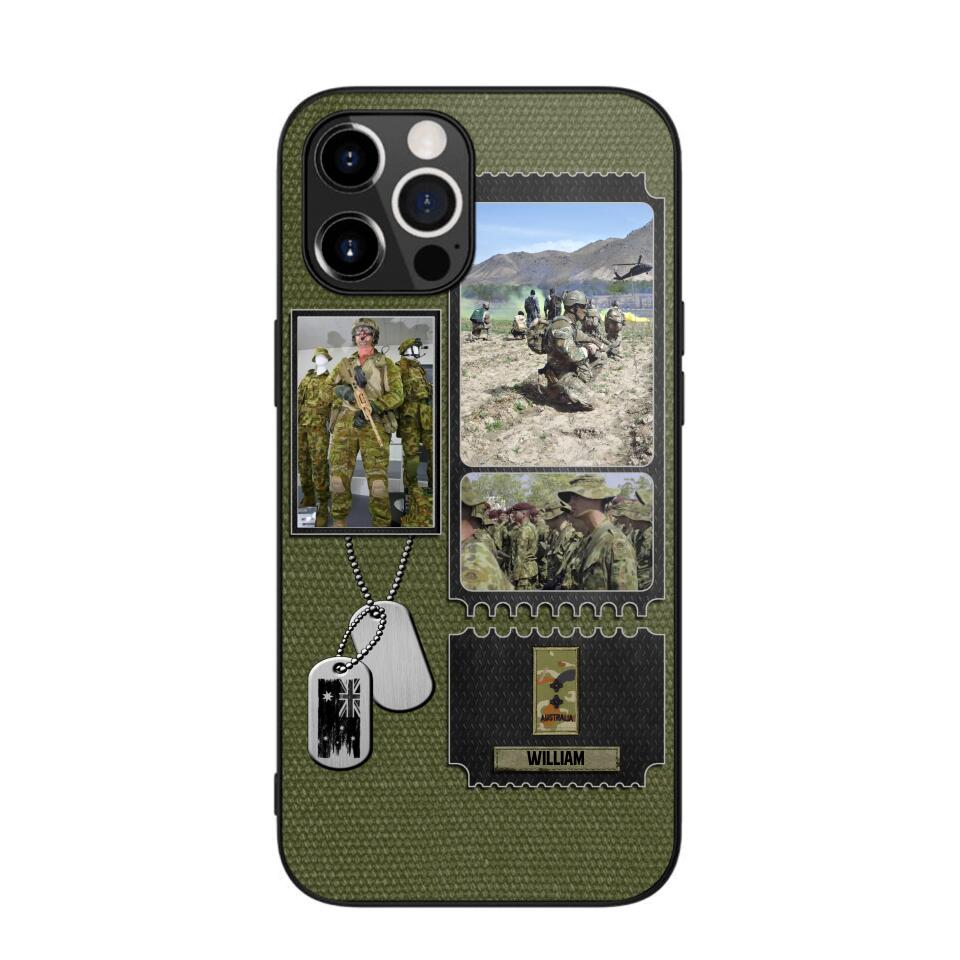 Personalized Australian Veteran/ Solider Rank Upload Photo Phonecase 3D Printed QTVQ2708