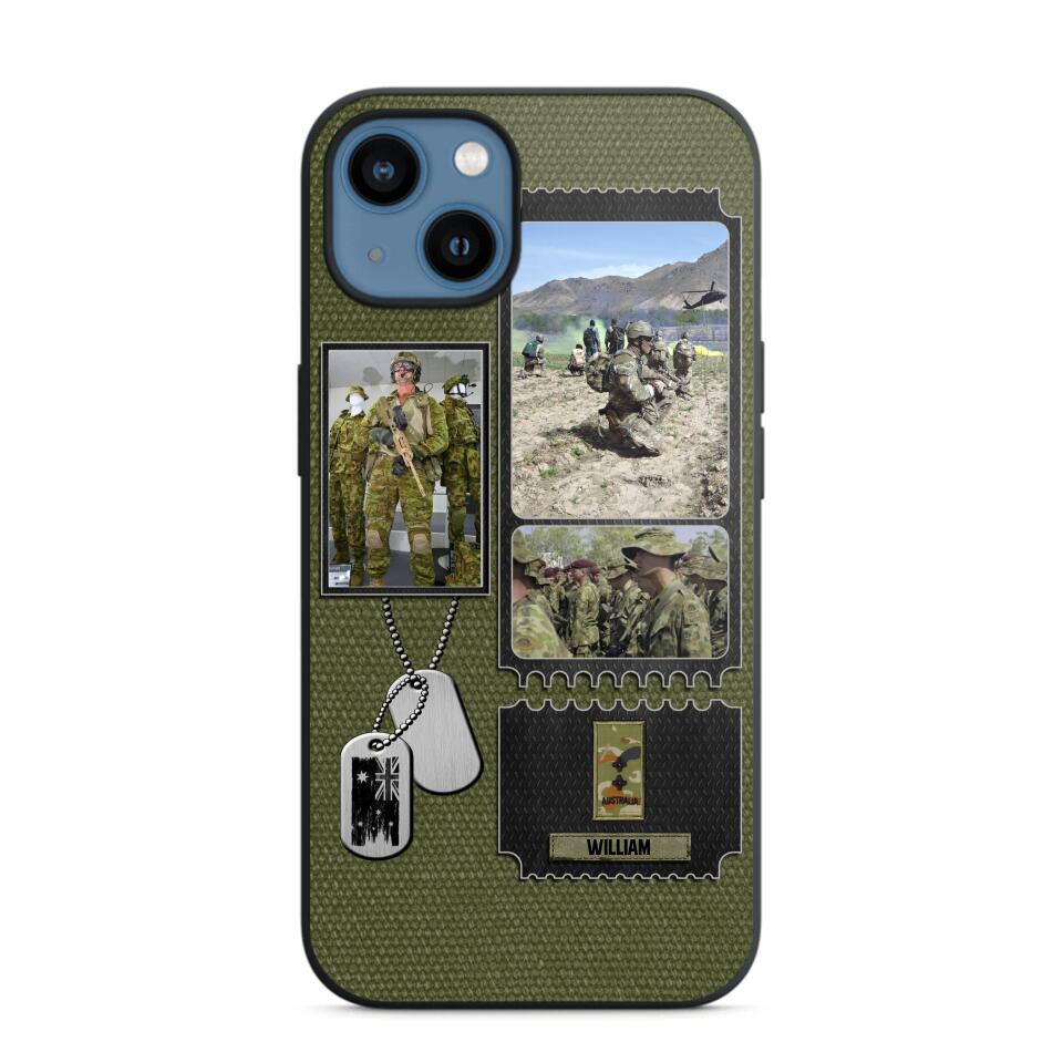 Personalized Australian Veteran/ Solider Rank Upload Photo Phonecase 3D Printed QTVQ2708