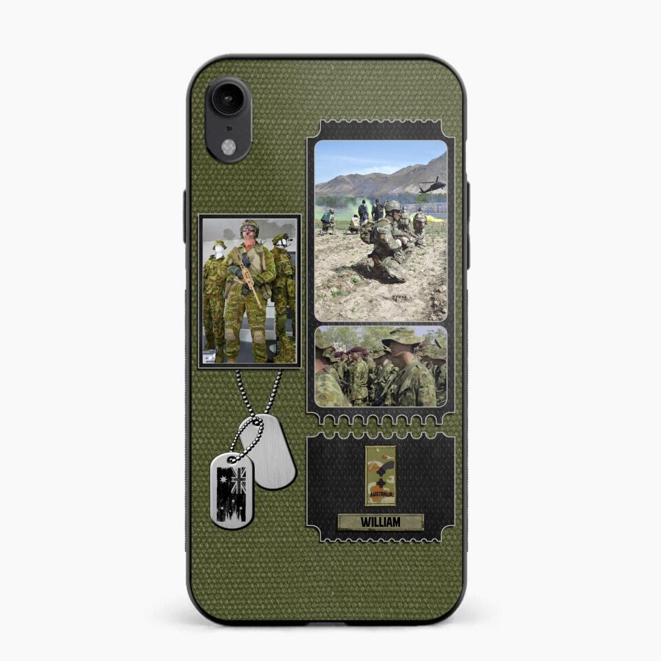 Personalized Australian Veteran/ Solider Rank Upload Photo Phonecase 3D Printed QTVQ2708