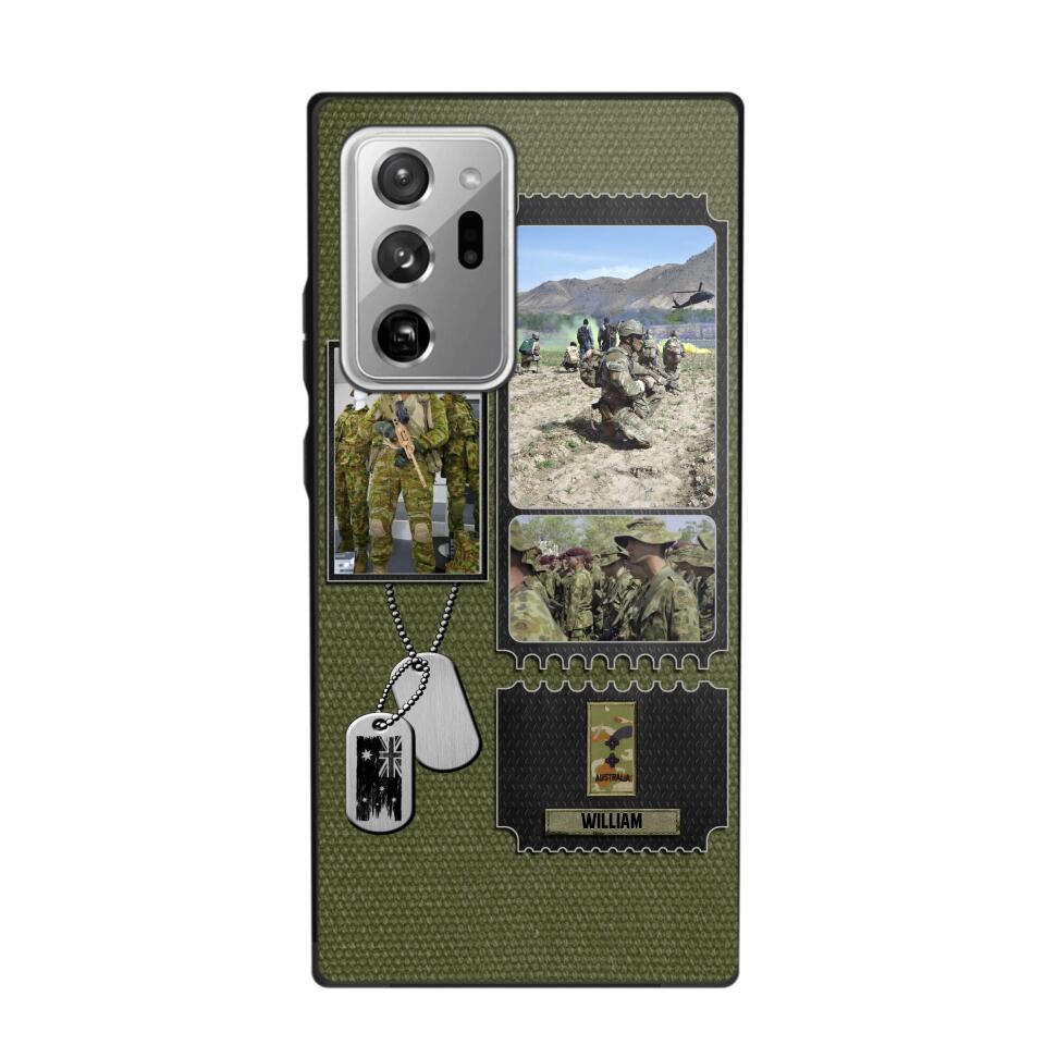 Personalized Australian Veteran/ Solider Rank Upload Photo Phonecase 3D Printed QTVQ2708