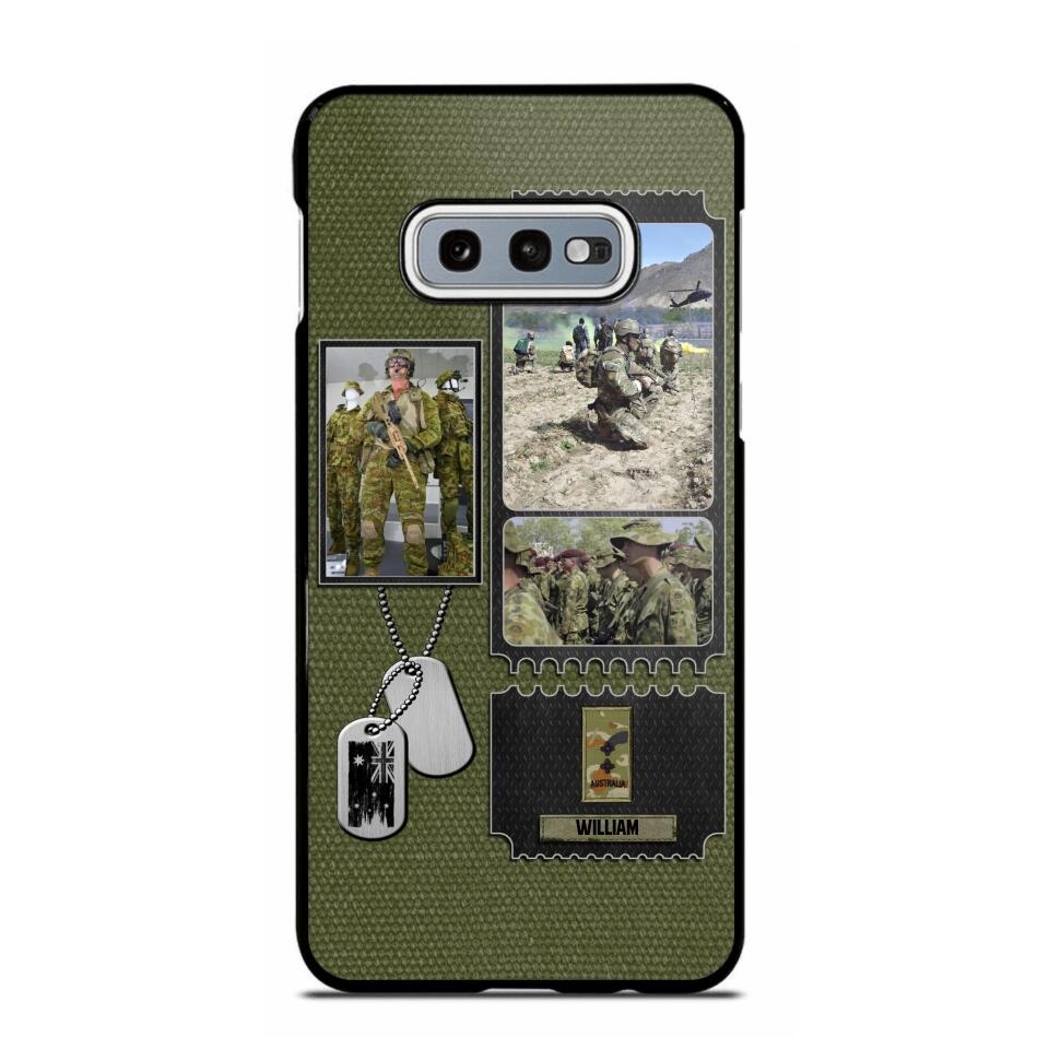 Personalized Australian Veteran/ Solider Rank Upload Photo Phonecase 3D Printed QTVQ2708