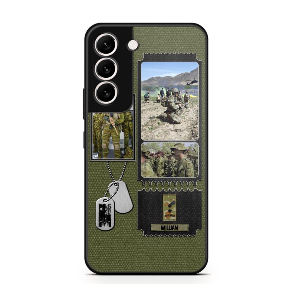 Personalized Australian Veteran/ Solider Rank Upload Photo Phonecase 3D Printed QTVQ2708