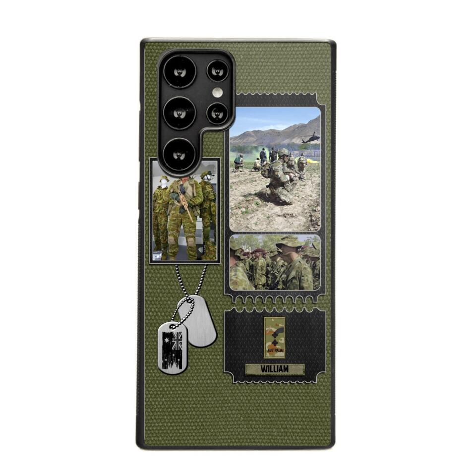 Personalized Australian Veteran/ Solider Rank Upload Photo Phonecase 3D Printed QTVQ2708