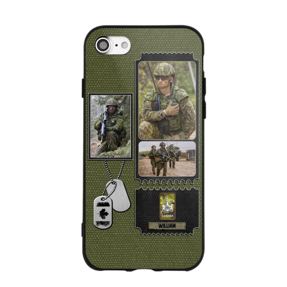 Personalized Canadian Veteran/ Solider Rank Upload Photo Phonecase 3D Printed QTVQ2708