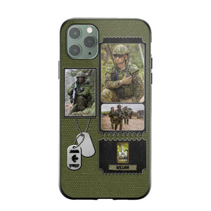 Personalized Canadian Veteran/ Solider Rank Upload Photo Phonecase 3D Printed QTVQ2708