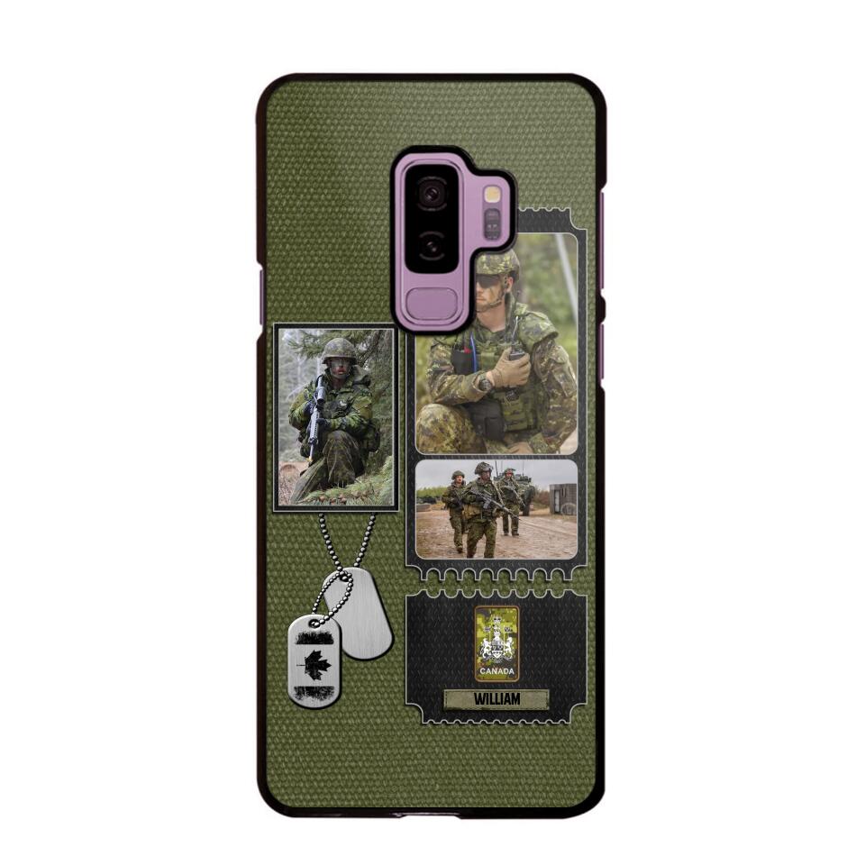 Personalized Canadian Veteran/ Solider Rank Upload Photo Phonecase 3D Printed QTVQ2708