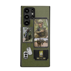 Personalized Canadian Veteran/ Solider Rank Upload Photo Phonecase 3D Printed QTVQ2708