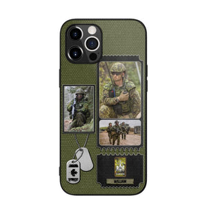 Personalized Canadian Veteran/ Solider Rank Upload Photo Phonecase 3D Printed QTVQ2708