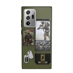 Personalized German Veteran/ Solider Rank Upload Photo Phonecase 3D Printed QTVQ2708