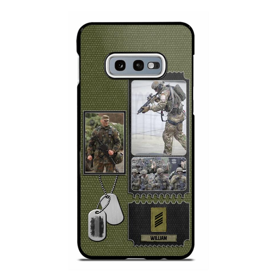 Personalized German Veteran/ Solider Rank Upload Photo Phonecase 3D Printed QTVQ2708