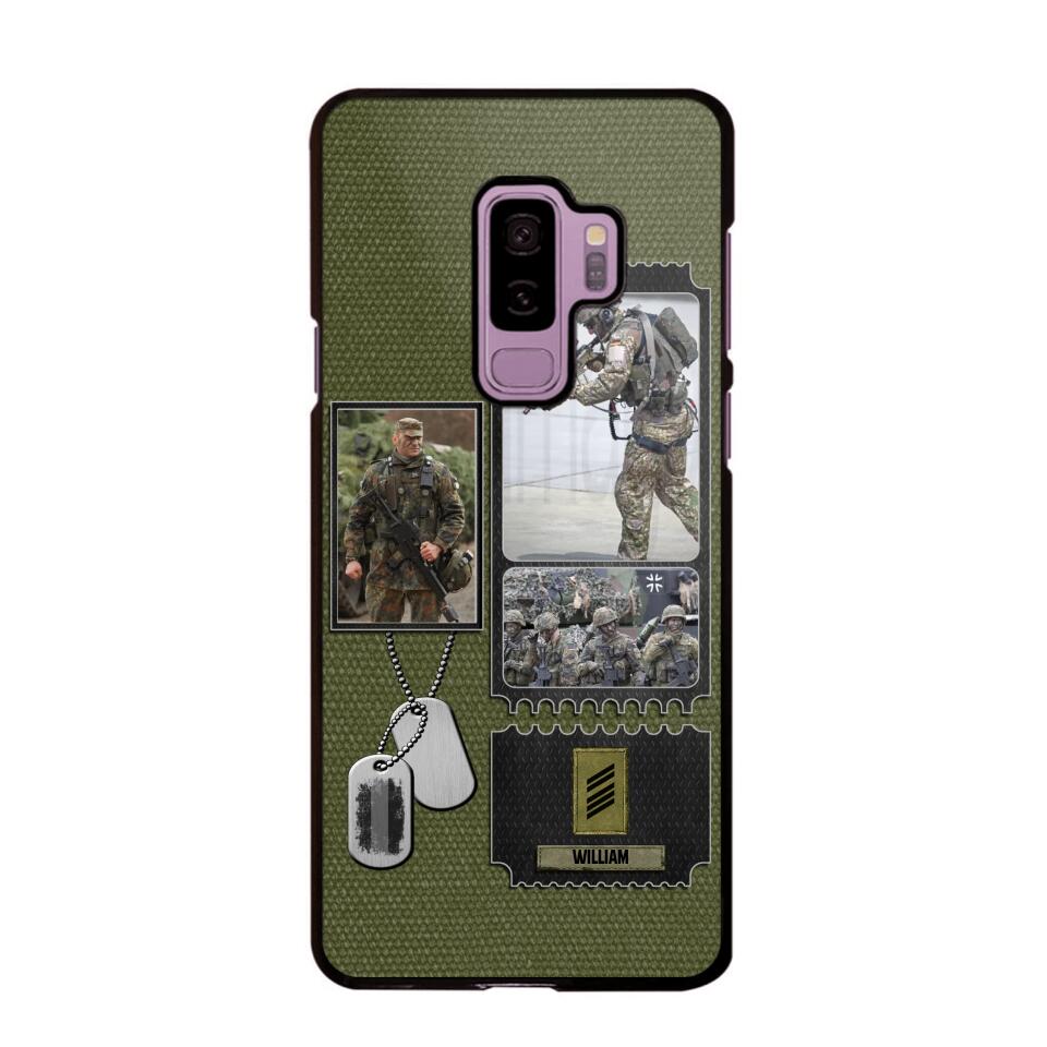 Personalized German Veteran/ Solider Rank Upload Photo Phonecase 3D Printed QTVQ2708